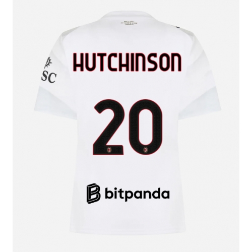 AC Milan Omari Hutchinson #20 Maglia Gara Trasferta Repliche 2026-27 Donna Maniche Corte AC Milan Omari Hutchinson #20 Maglia Gara Trasferta Repliche 2026-27 Donna Maniche Corte